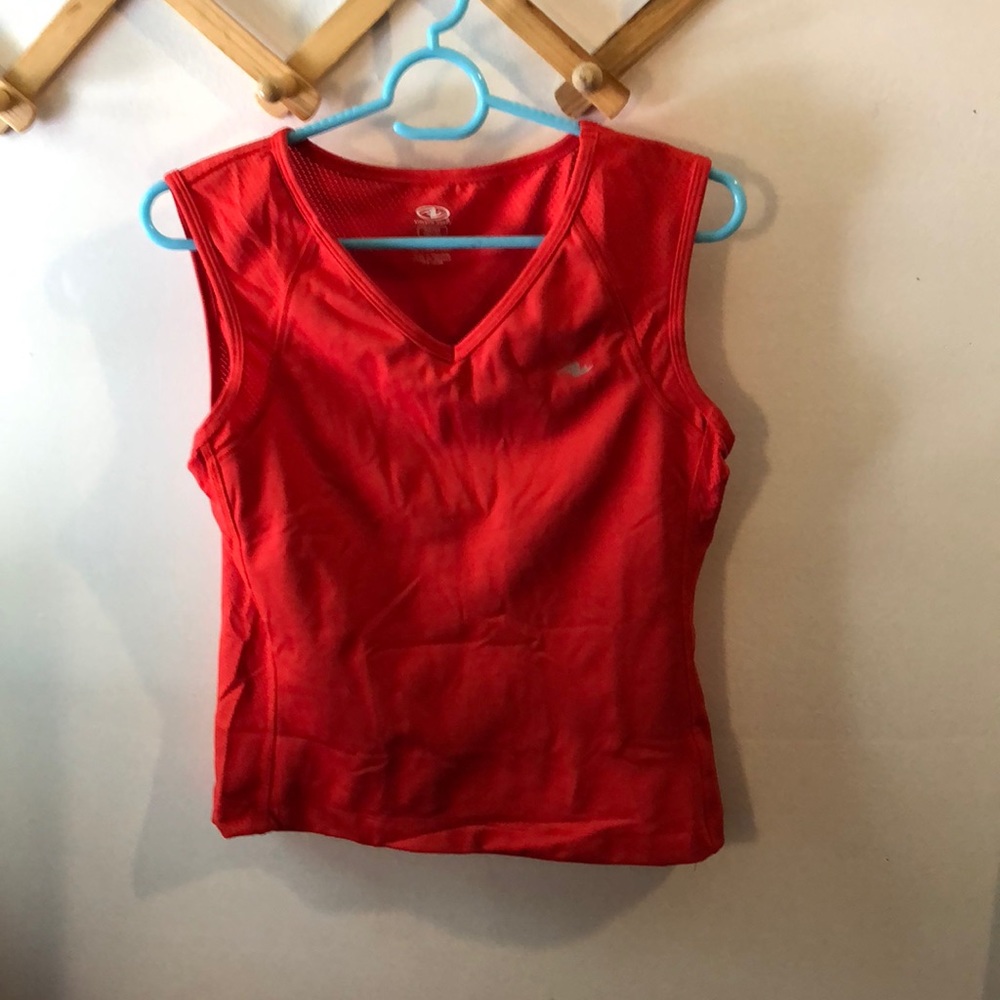 Athletic works red workout tank size m
